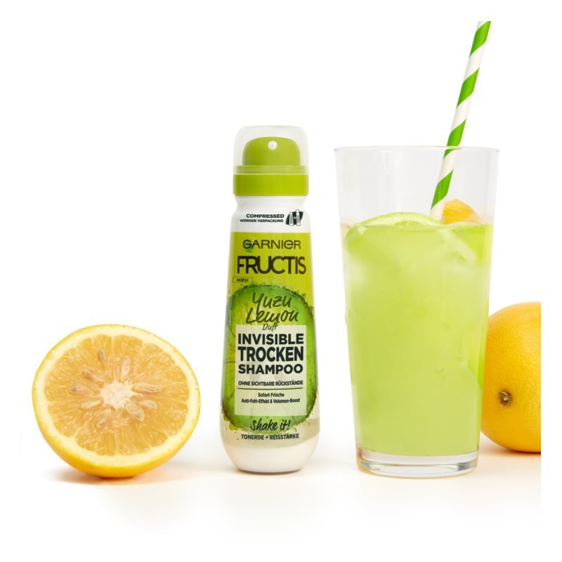 Fructis neviditeľný suchý šampón s vôňou yuzu citróna 3